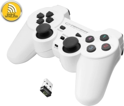 Ασύρματο gamepad Esperanza για PC και PS3 (λευκό)