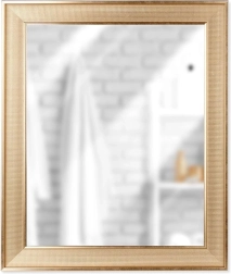 Χρυσός επιτοίχιος καθρέφτης, ορθογώνιος 49,5 × 59,5 cm