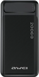 Powerbank 20000 mAh P6K με οθόνη και 2× USB‑A