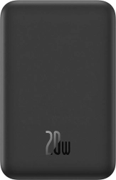Μαγνητικό mini powerbank BASEUS 5000 mAh με MagSafe, USB‑C 20 W, μαύρο