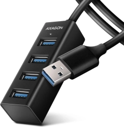 Μίνι μεταλλικό USB hub 4× USB‑A 3.2 Gen 1 με καλώδιο 1,2 m