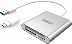Αναγνώστης καρτών μνήμης USB 3.0 + USB Type‑C