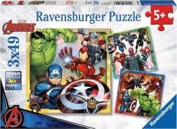 Παζλ Ravensburger Marvel Avengers 3x49 τεμ.