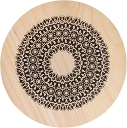 Ξύλινη βάση για κατσαρόλα mandala 20 cm