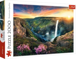Παζλ 2000 κομματιών Καταρράκτης Haifoss, Ισλανδία