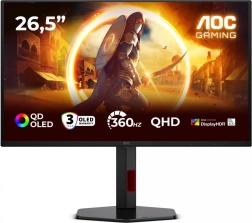 Gaming monitor 26,5" QD‑OLED 360 Hz με pivot και HDMI/DP