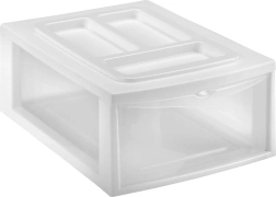 Πλαστικό ραφάκι με συρτάρι HEIDRUN 38 × 27 × 14 cm, μίξη χρωμάτων