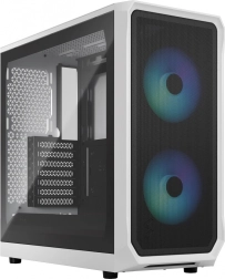 Θήκη υπολογιστή Fractal Design Focus 2 RGB λευκή με διάφανο φιμέ γυαλί