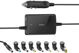 Καθολικός αντάπτορας αυτοκινήτου για laptop 15–19 V, 70 W με USB