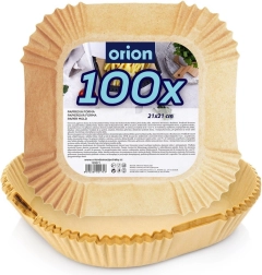 Χάρτινες τετράγωνες φόρμες για φριτέζα αέρος 21 × 21 cm, 100 τεμ.