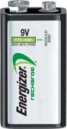 Επαναφορτιζόμενη μπαταρία 9V ENERGIZER Power Plus 175 mAh