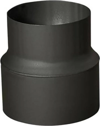 Καπναγωγική σωληνωτή μείωση 180/160 mm, μαύρη