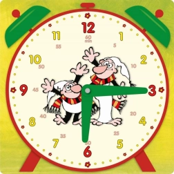 Τετράγωνο ρολόι εξάσκησης Μείξη τίτλων