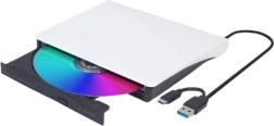 Εξωτερική μονάδα USB DVD μαύρο-λευκή