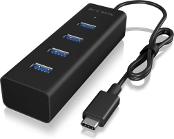 ICY BOX διανομέας USB‑C 4 θυρών (USB 3.0, 5 Gbit/s)