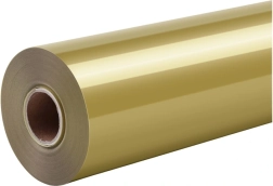 Θερμομεταφερόμενη μεμβράνη HTVRONT Pure χρυσή 30,5 cm × 1,8 m