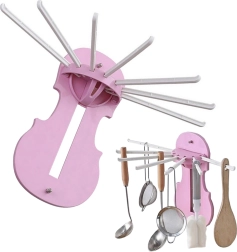 Πτυσσόμενη επιτοίχια κρεμάστρα για πετσέτες και σκεύη