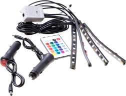 Ταινίες LED για εσωτερικό αυτοκινήτου με τηλεχειριστήριο