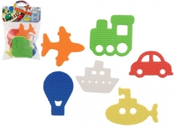 Αφρώδη αυτοκόλλητα νερού – μέσα μεταφοράς, 6 τεμ.