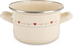 Σμαλτωμένη κατσαρόλα TONCA 16 cm, 1,4 l – κρεμ