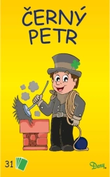 Κάρτες Černý Petr – καπνοδοχοκαθαριστής, κίτρινο κουτί