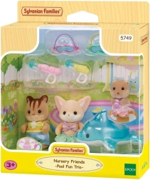 Sylvanian Families διασκέδαση στην πισίνα Baby Trio
