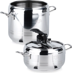 Χύτρα ταχύτητας από ανοξείδωτο ατσάλι PROFI 4 + 7 l, σετ 2 τεμαχίων