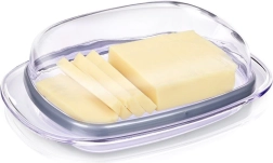 Διαφανής πλαστική βουτυριέρα χωρίς BPA