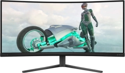 Καμπύλη οθόνη gaming 34" VA, 180 Hz, HDMI x2, DP x2