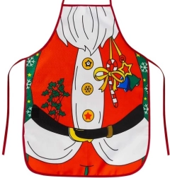 Ruhhy χριστουγεννιάτικη κουζινική ποδιά Santa Claus - 1 τεμάχιο