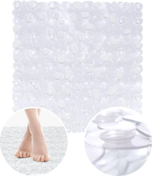 Διαφανές αντιολισθητικό χαλάκι ντους 51 × 51 cm