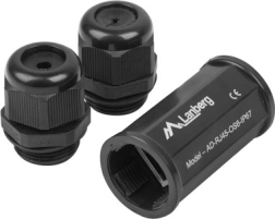 Αδιάβροχος θωρακισμένος σύνδεσμος RJ45 σε RJ45 Cat.6 IP67