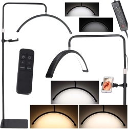 LED καμπύλη καλλυντική λάμπα 36 W με ρυθμιζόμενη θερμοκρασία και βάση