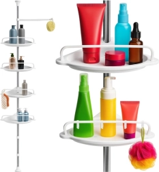 Γωνιακό τηλεσκοπικό ράφι ντους RUHHY