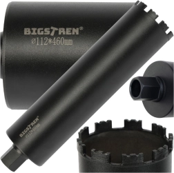 Διαμαντοκορώνα BIGSTREN 112 × 460 mm, σπείρωμα 1.1/4 UNC