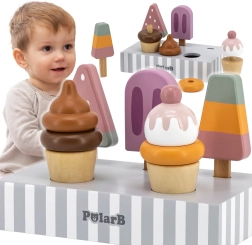 VIGA PolarB ξύλινα παγωτά σε βάση – σετ 5 τεμαχίων