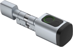 Ψηφιακός κύλινδρος κλειδαριάς Avatto 80 mm ασημί