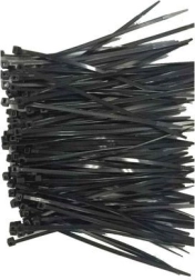 Νάιλον δεματικά καλωδίων 25 cm × 3,6 mm, μαύρα (100 τεμ.)