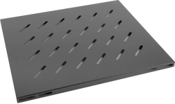 Σταθερό ράφι για rack 19'' μαύρο 1U 465x500mm