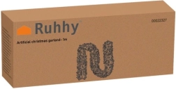 Χριστουγεννιάτικη γιρλάντα με κουκουνάρια και κόκκινες ρώγες 1 m Ruhhy