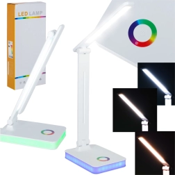 Πτυσσόμενο LED επιτραπέζιο φωτιστικό με χειρισμό αφής και RGB οπίσθιο φωτισμό, USB