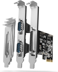 Ελεγκτής PCIe με παράλληλη θύρα LPT και 2× σειριακές RS232 AXAGON