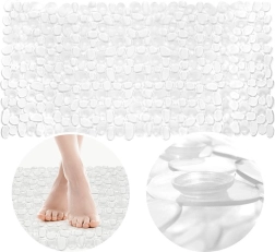 Διάφανo αντιολισθητικό χαλάκι μπάνιου 70 × 35 εκ.