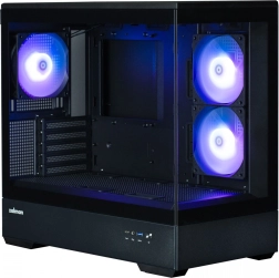 Θήκη υπολογιστή MicroATX mini tower με πανοραμικό γυαλί και 3 ανεμιστήρες ARGB
