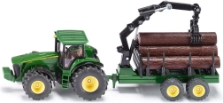 Μοντέλο τρακτέρ John Deere 8430 με δασικό ρυμουλκούμενο Siku 1:50