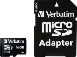 Κάρτα μνήμης Verbatim 16GB microSDHC UHS-I με αντάπτορα