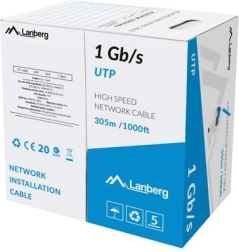 Καλώδιο LAN UTP 1Gb/s 305m CCA μπλε