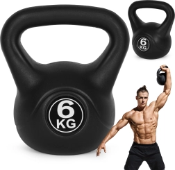 Kettlebell 6 kg MODERNHOME – πλαστικό kettlebell για δύναμη και φυσική κατάσταση