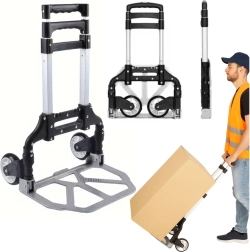 Ελαφρύ πτυσσόμενο καρότσι μεταφοράς από αλουμίνιο 70 kg