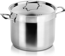 Ανοξείδωτη κατσαρόλα με καπάκι ANETT 22 cm, 6,5 l